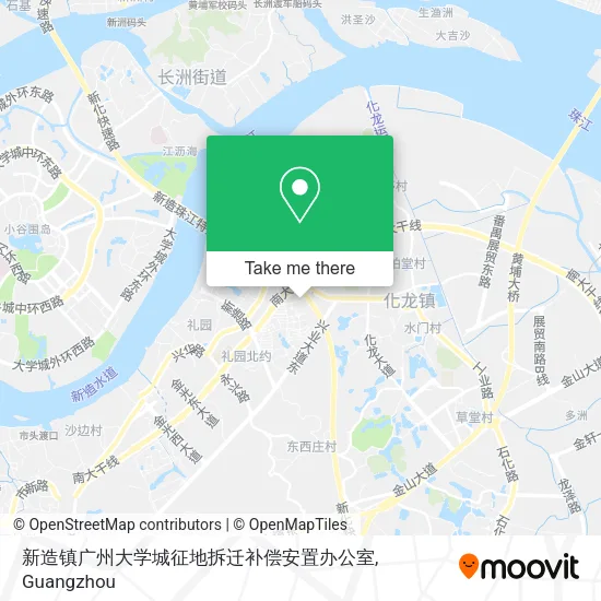 新造镇广州大学城征地拆迁补偿安置办公室 map