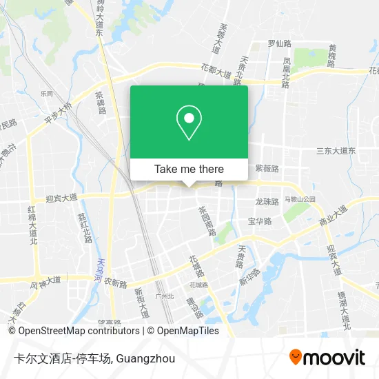 卡尔文酒店-停车场 map
