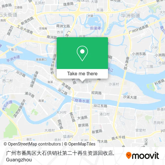 广州市番禺区大石供销社第二十再生资源回收店 map