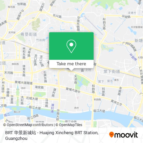 BRT 华景新城站 - Huajing Xincheng BRT Station map