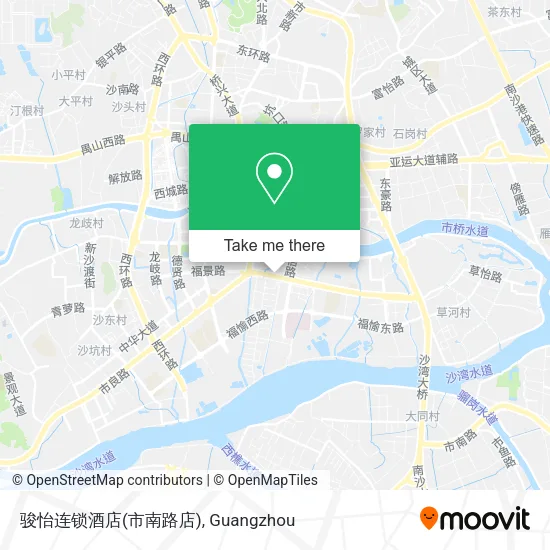 骏怡连锁酒店(市南路店) map