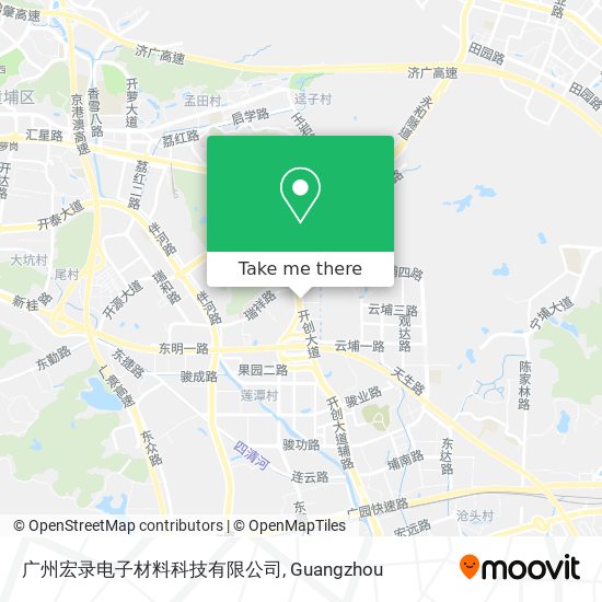 广州宏录电子材料科技有限公司 map