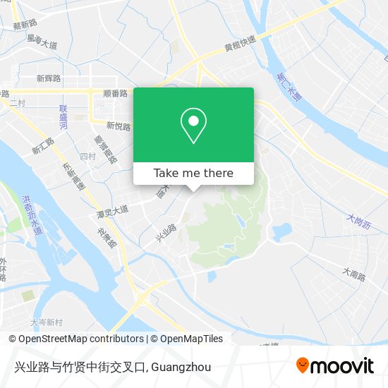 兴业路与竹贤中街交叉口 map