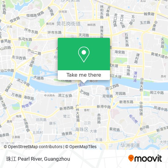 珠江 Pearl River map