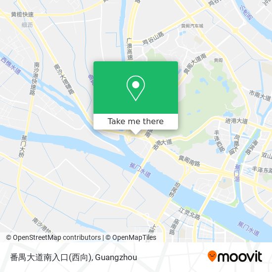 番禺大道南入口(西向) map