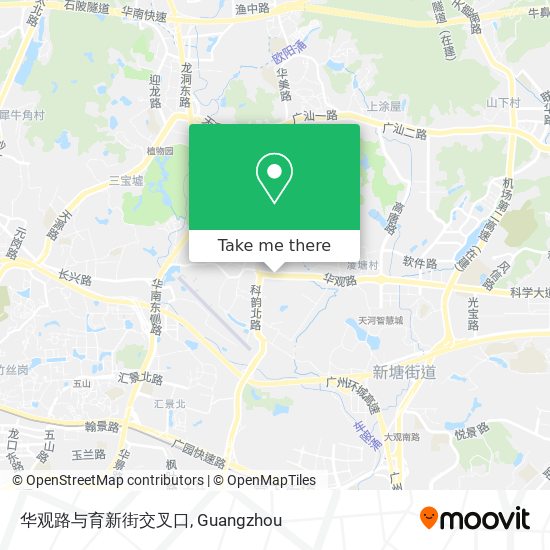 华观路与育新街交叉口 map