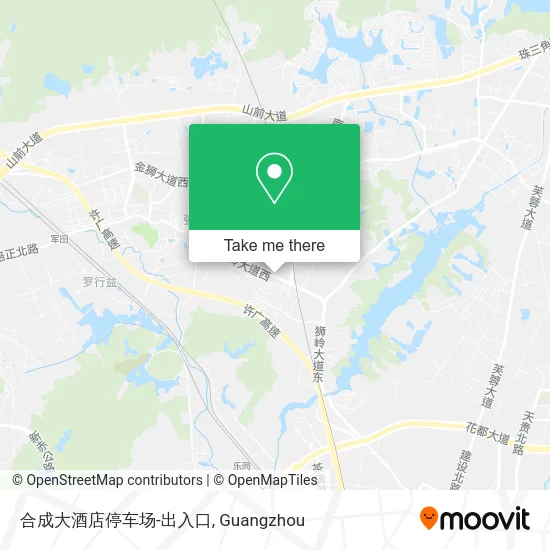合成大酒店停车场-出入口 map