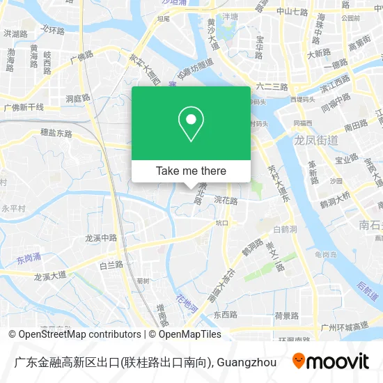 广东金融高新区出口(联桂路出口南向) map