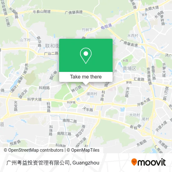 广州粤益投资管理有限公司 map