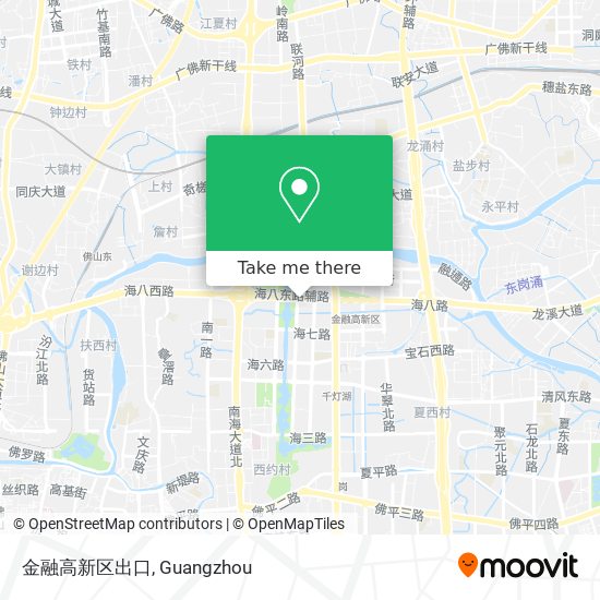 金融高新区出口 map