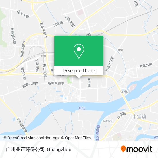 广州业正环保公司 map