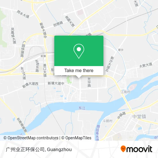 广州业正环保公司 map