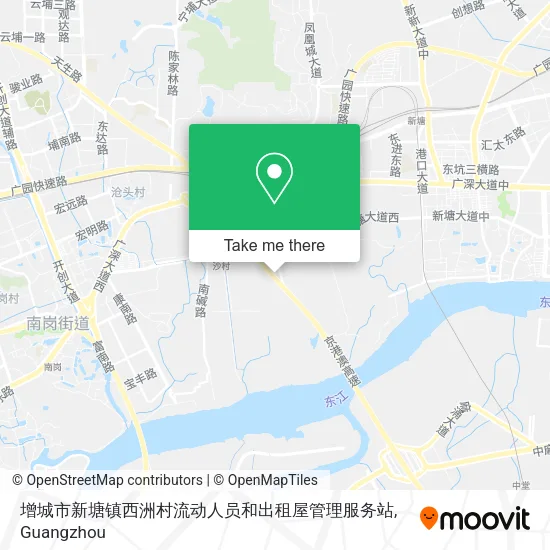 增城市新塘镇西洲村流动人员和出租屋管理服务站 map