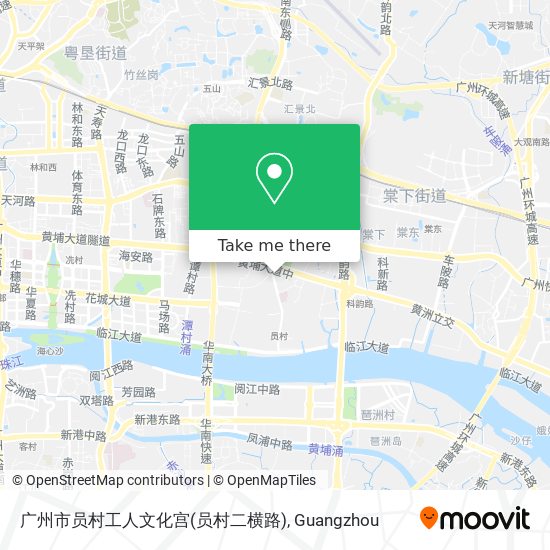 广州市员村工人文化宫(员村二横路) map