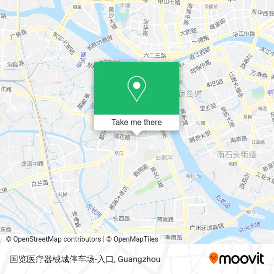国览医疗器械城停车场-入口 map
