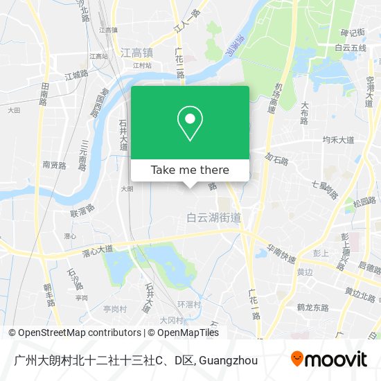 广州大朗村北十二社十三社C、D区 map