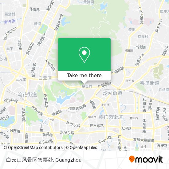 白云山风景区售票处 map