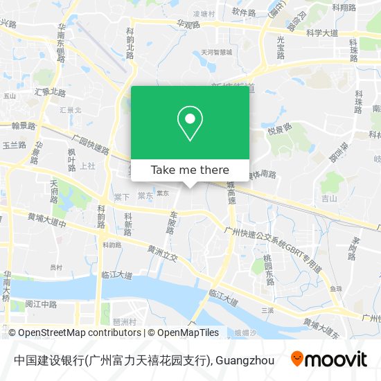 中国建设银行(广州富力天禧花园支行) map