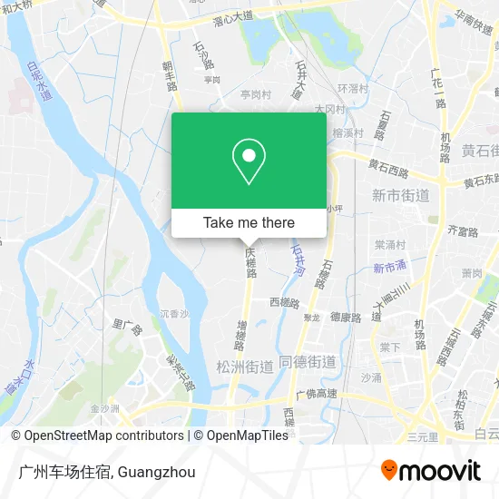 广州车场住宿 map