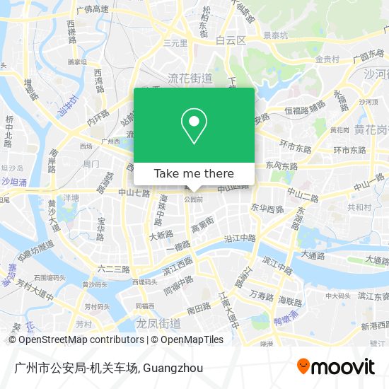 广州市公安局-机关车场 map