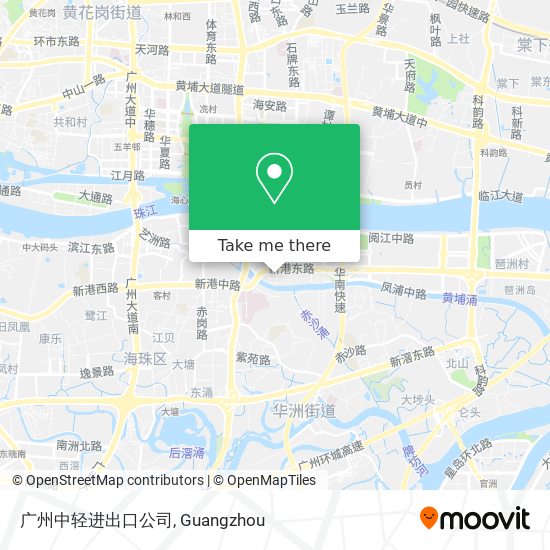 广州中轻进出口公司 map