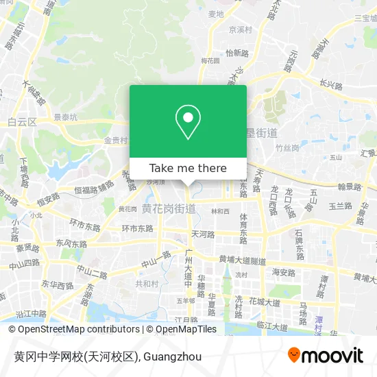 黄冈中学网校(天河校区) map