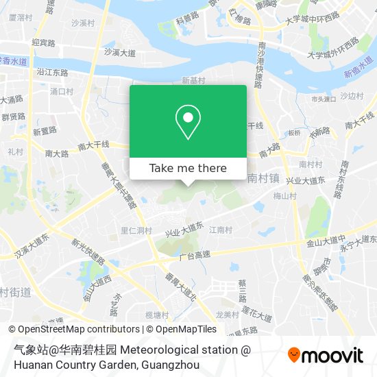 气象站@华南碧桂园 Meteorological station @ Huanan Country Garden map