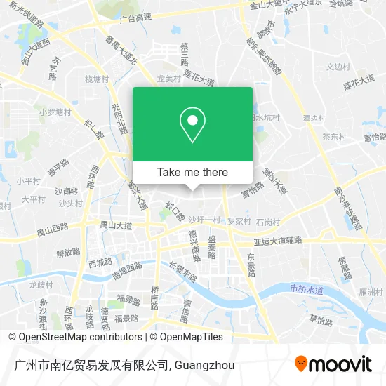 广州市南亿贸易发展有限公司 map