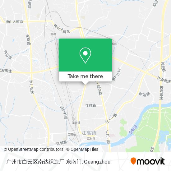 广州市白云区南达织造厂-东南门 map