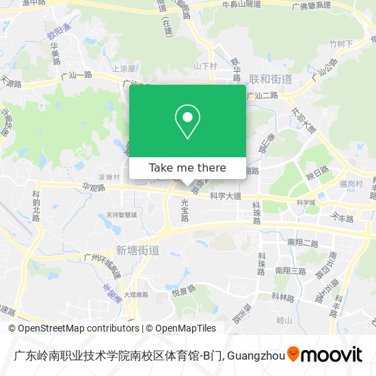 广东岭南职业技术学院南校区体育馆-B门 map