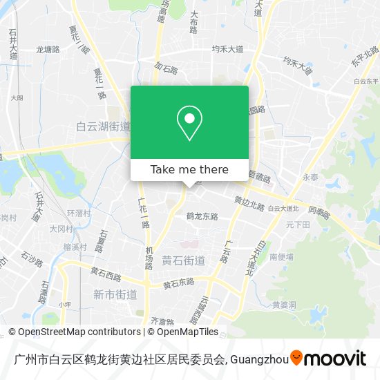 广州市白云区鹤龙街黄边社区居民委员会 map