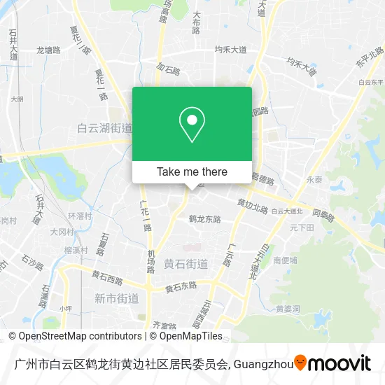 广州市白云区鹤龙街黄边社区居民委员会 map