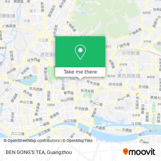 BEN GONG'S TEA map
