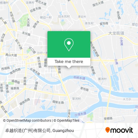 卓越织造(广州)有限公司 map