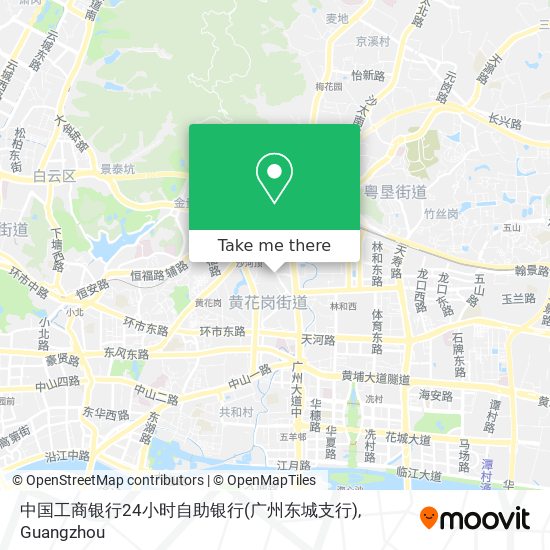 中国工商银行24小时自助银行(广州东城支行) map