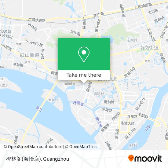 椰林阁(海怡店) map