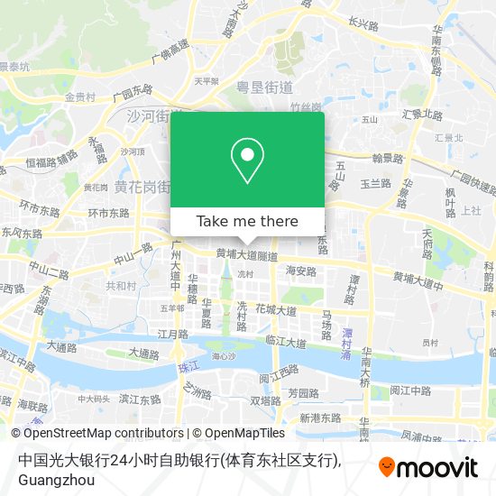 中国光大银行24小时自助银行(体育东社区支行) map