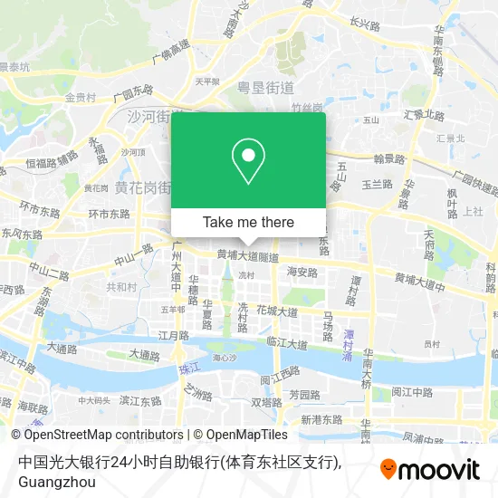 中国光大银行24小时自助银行(体育东社区支行) map