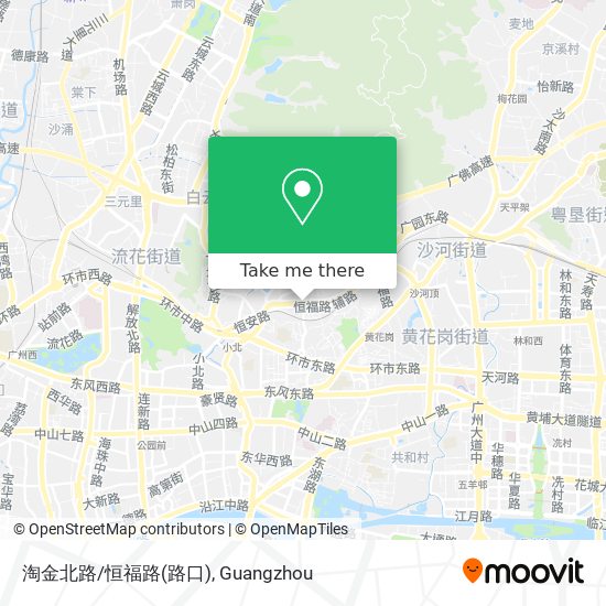 淘金北路/恒福路(路口) map