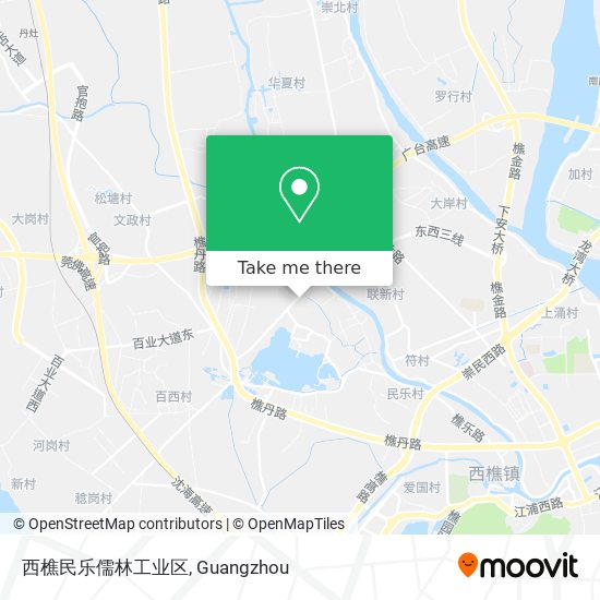 西樵民乐儒林工业区 map