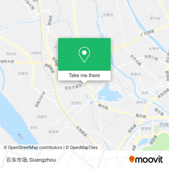 百东市场 map
