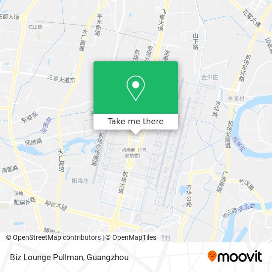 Biz Lounge Pullman map
