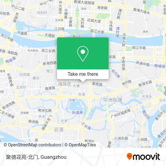 聚德花苑-北门 map