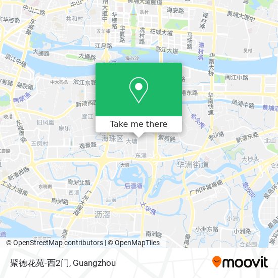 聚德花苑-西2门 map
