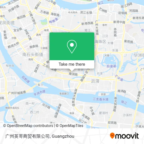 广州英哥商贸有限公司 map