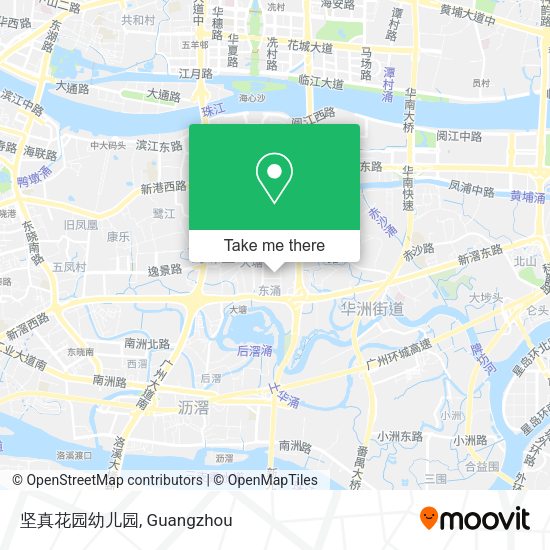 坚真花园幼儿园 map