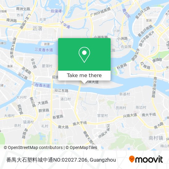 番禺大石塑料城中通NO:02027.206 map