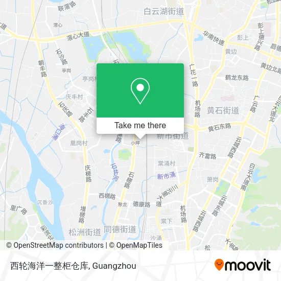 西轮海洋一整柜仓库 map