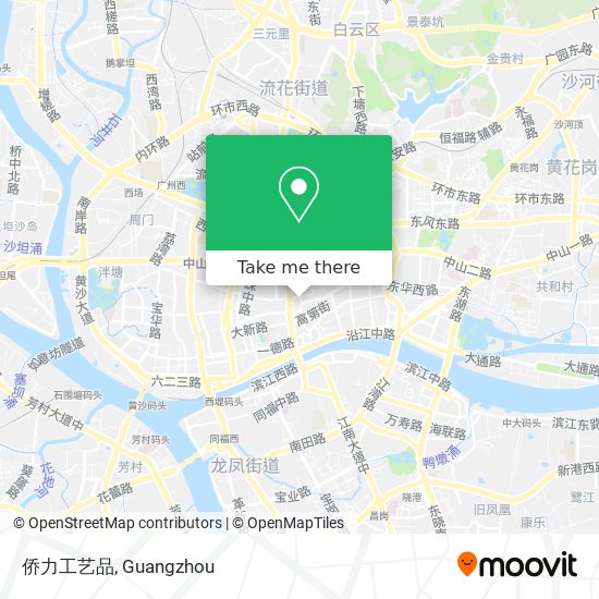 侨力工艺品 map