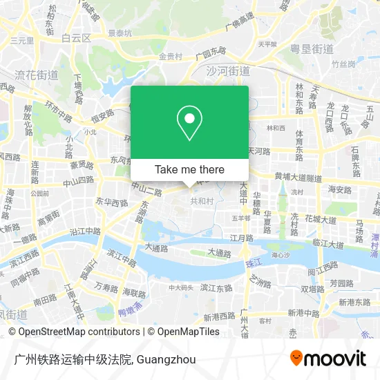 广州铁路运输中级法院 map